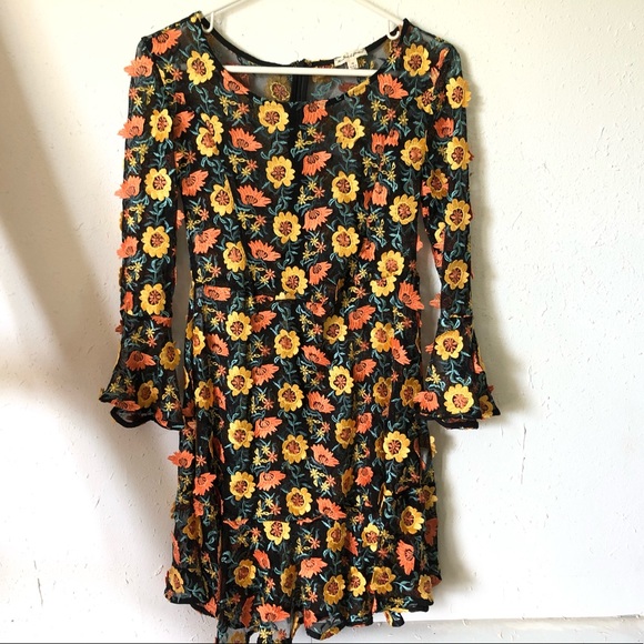 NWOT For Love and Lemons Amelia Swing Mini Dress M - Picture 5 of 12